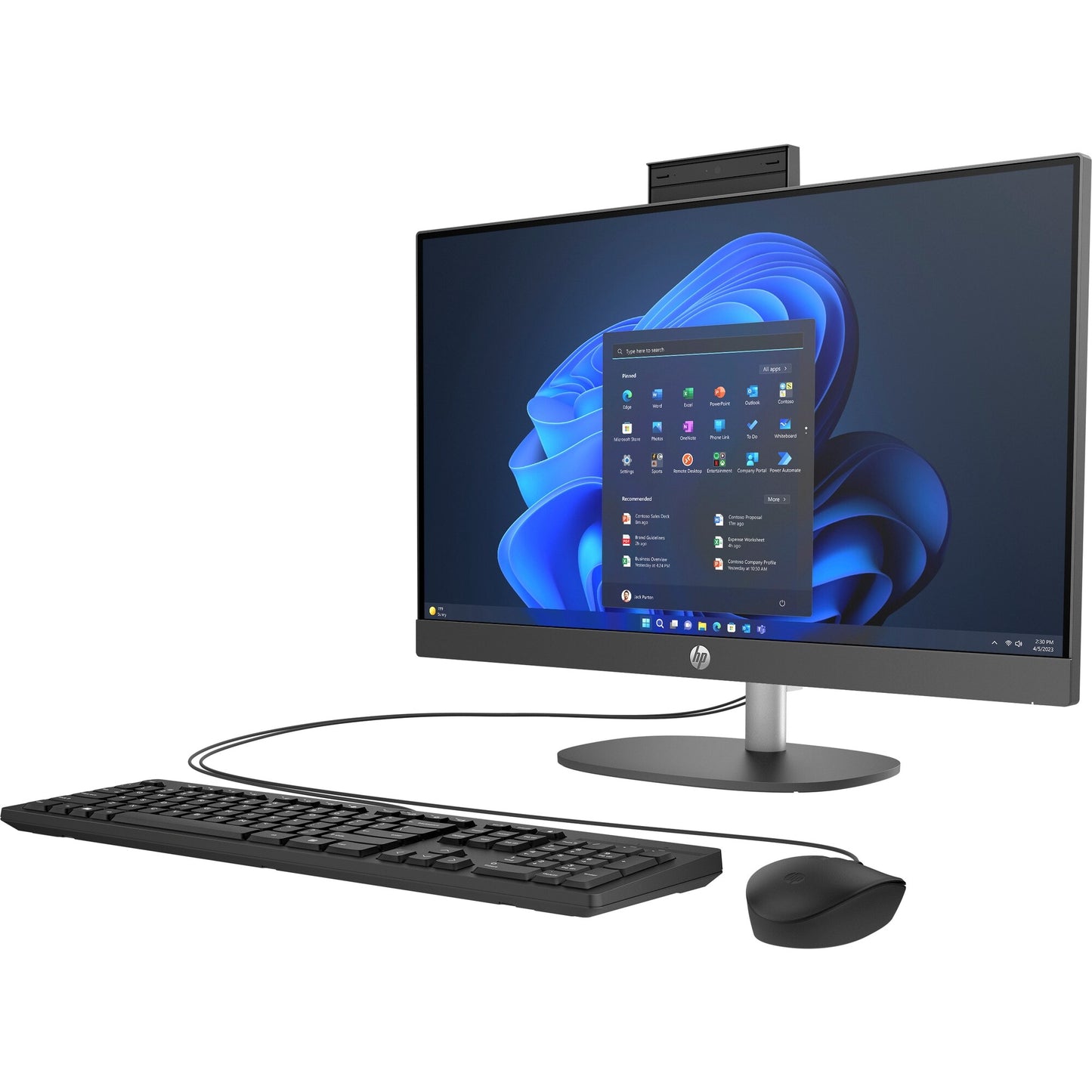 Computadora Todo en Uno HP ProOne 245 G10, 23.8" FHD, AMD Ryzen 3 7320U, RAM 8GB, 256GB SSD, Windows 11 Home