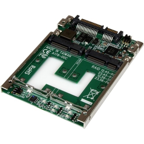 Adaptador Convertidor de SSD mSATA Doble a SATA RAID de 2.5 Pulgadas