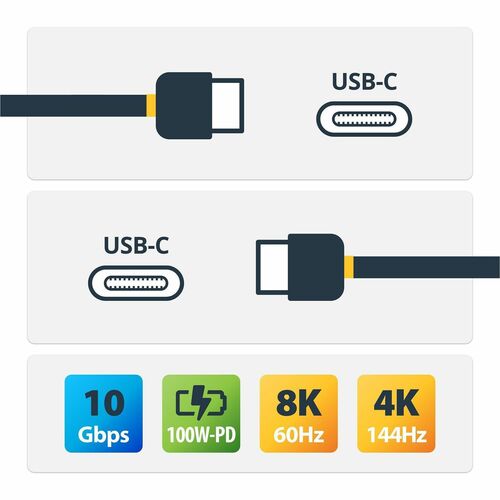 Cable de 1m USB-C 10Gbps - USB Tipo C Certificado por USB-IF marca StarTech