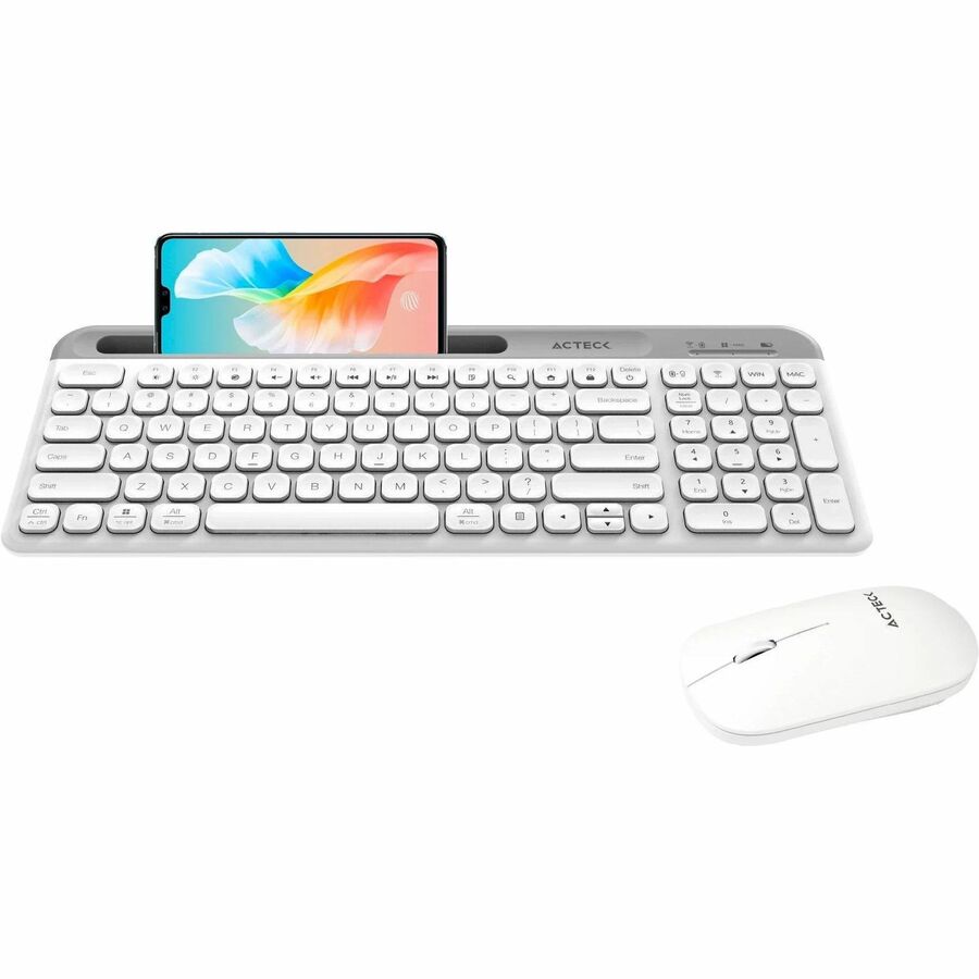 Teclado y ratón Acteck Creator Virtuos Silk MK720, Inalambrico, Blanco