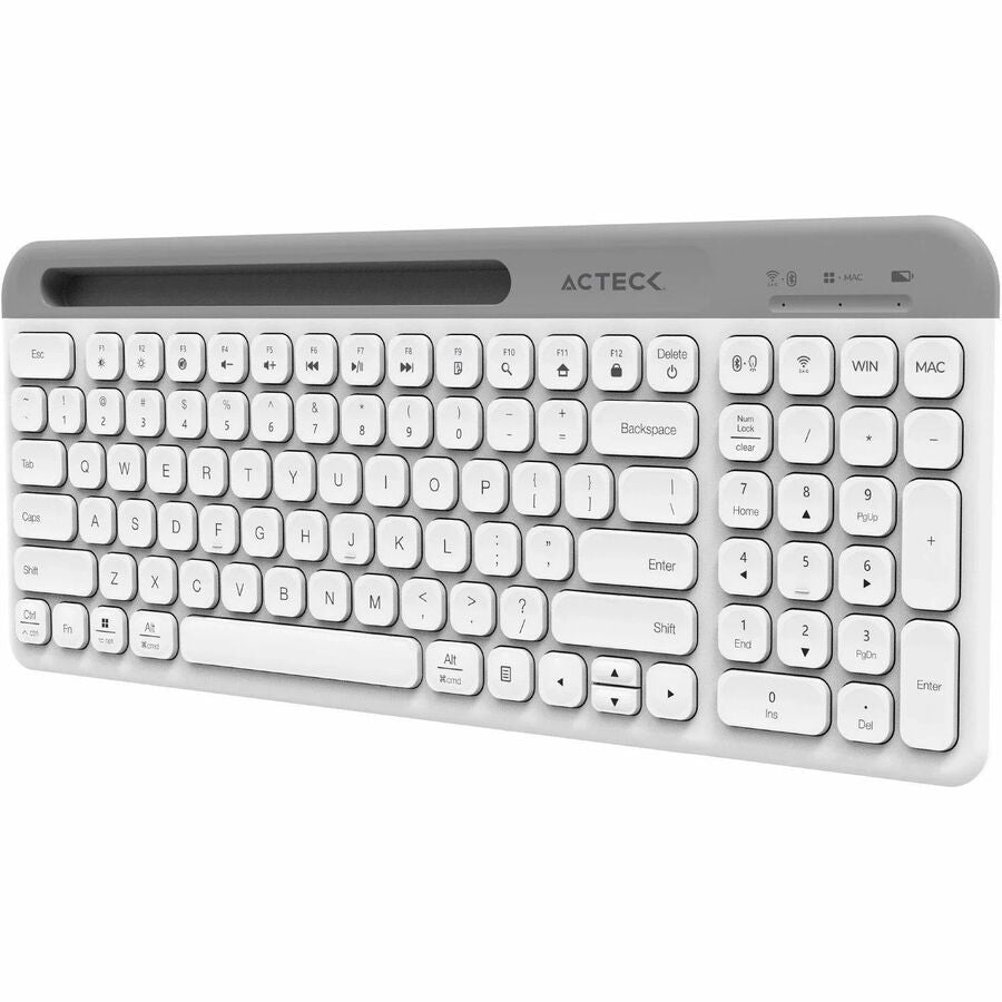 Teclado y ratón Acteck Creator Virtuos Silk MK720, Inalambrico, Blanco