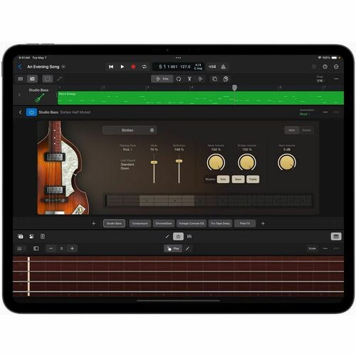Tableta Apple iPad Pro, 13 pulgadas, procesador M4, 8GB RAM, SSD 512GB, iPasOS, Tecnología True Tone