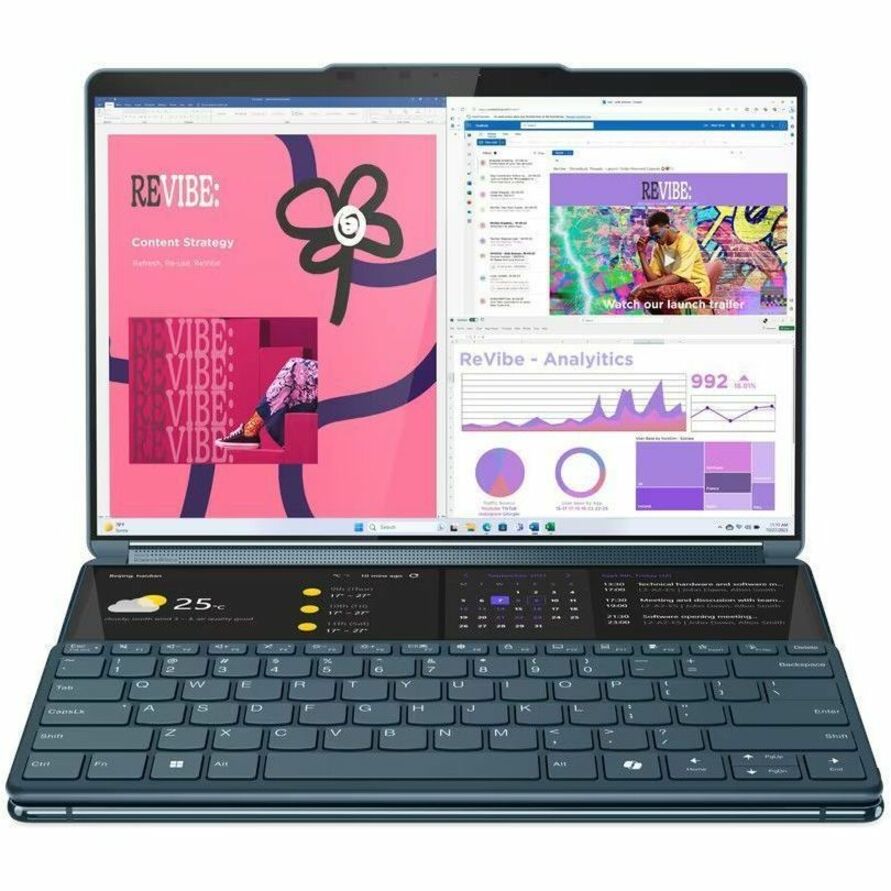 Lenovo Yoga Book 9 13IMU9 83FF001PLM 33.8cm (13.3") Pantalla Táctil, Intel Core Ultra 7 155U, RAM 16GB, 1TB SSD, Windows 11 Home