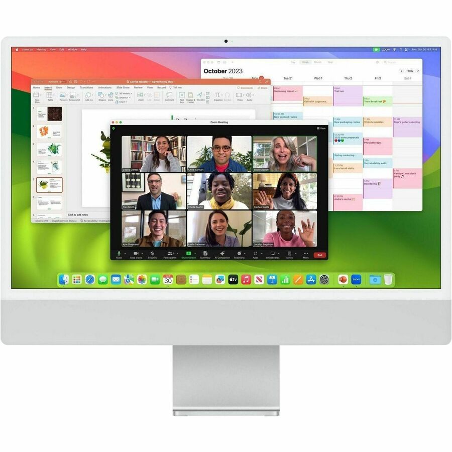 iMac Apple, 24" 4.5K, M4, 10 CPU, 10 GPU, RAM 16GB, 256GB SSD, Plata