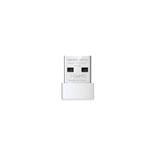 Mercusys Adaptador de Red USB 2.0 Nano Inalámbrico N150