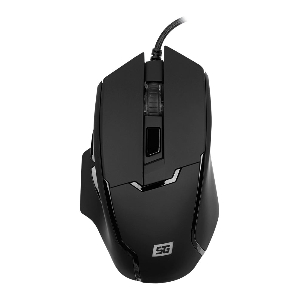 Mouse gamer MO-504 Vorago, Alámbrico, Negro