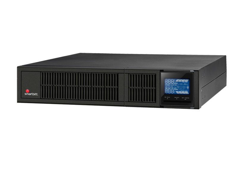 UPS Smartbitt Online, SBOL3KRT-1, 3000VA/2700 Watts, Rack/Torre, 8 X Nema 5-15/20R, Monofásico- Pantalla LCD, Puerto Serial, USB, Smart RS-232, Tarjeta SNMP Opcional.
