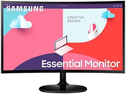 Monitor Curvo de 27" Essential con Protección Ocular color Negro