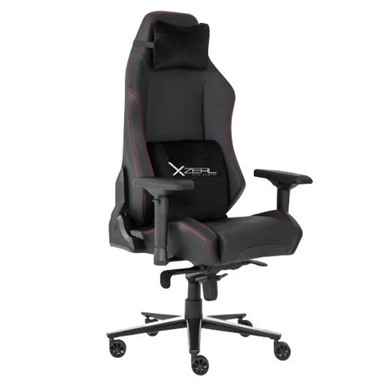 Silla Gamer Negra XZ40 Xzeal Vinil Brazos 4D, 180 grados