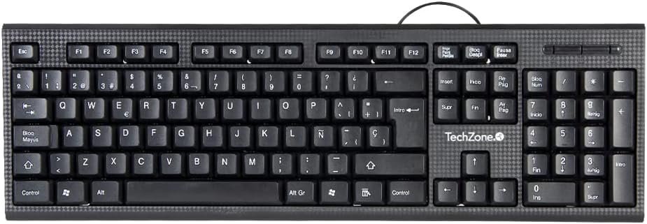 TechZone Teclado Alámbrico con diseño confortable