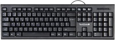 TechZone Teclado Alámbrico con diseño confortable
