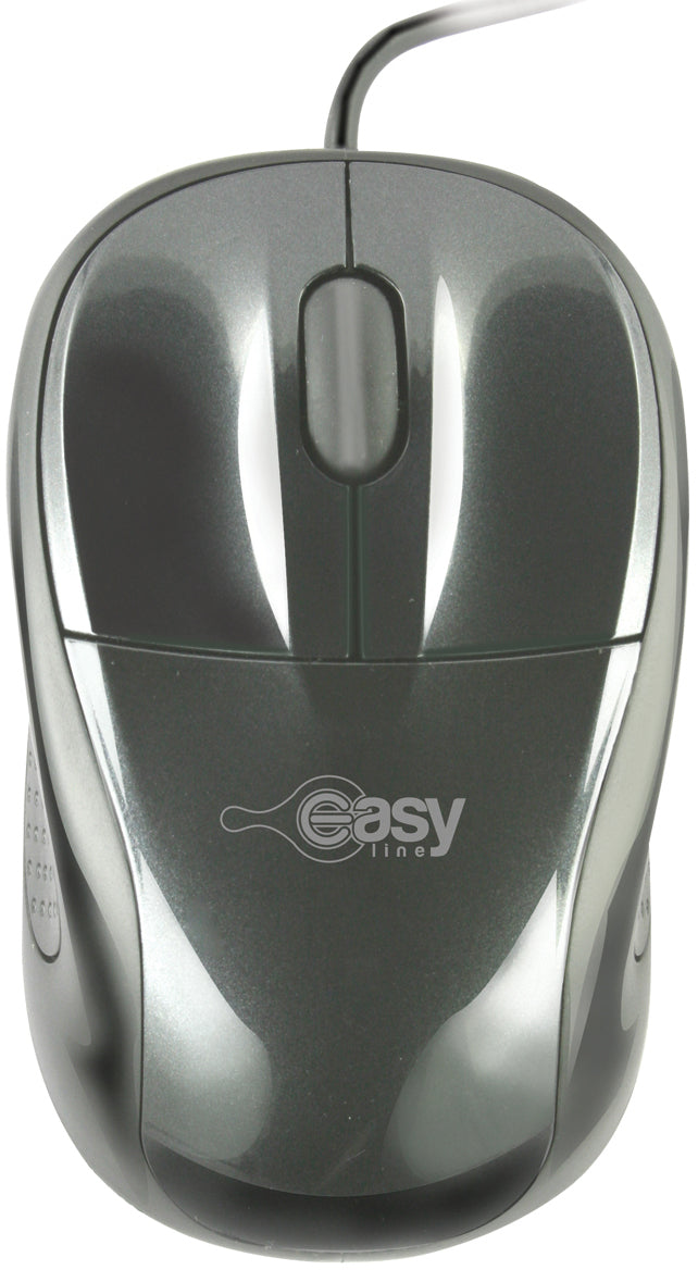 Mouse óptico EL-993339 Easy Line, Alámbrico, Negro