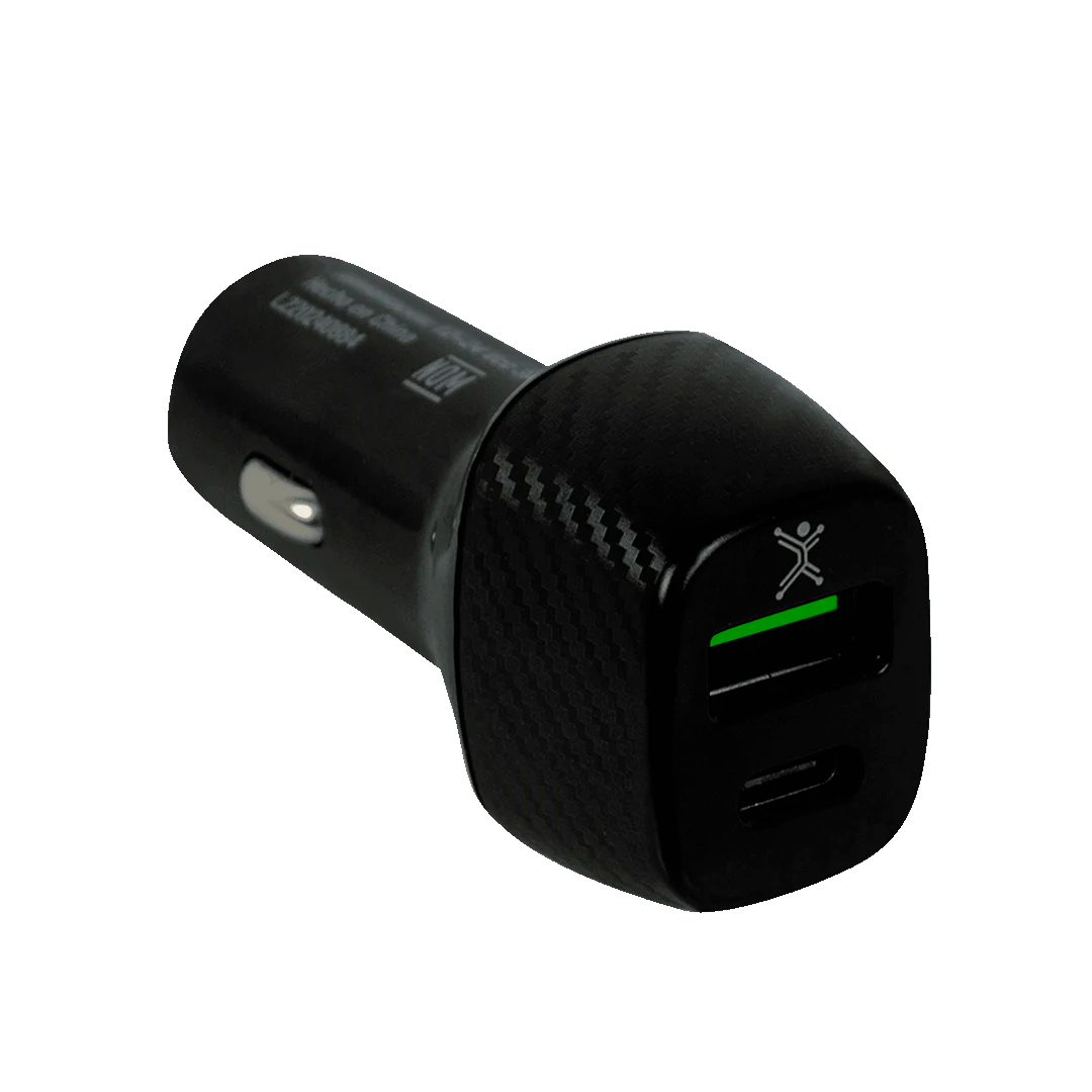 Perfect Choice 38W Auto Adaptador, 1 Paquete(s), 1 USB, 1 USB tipo-C, 12 V DC, 24 V DC Entrada, 5 V DC/3A Salida