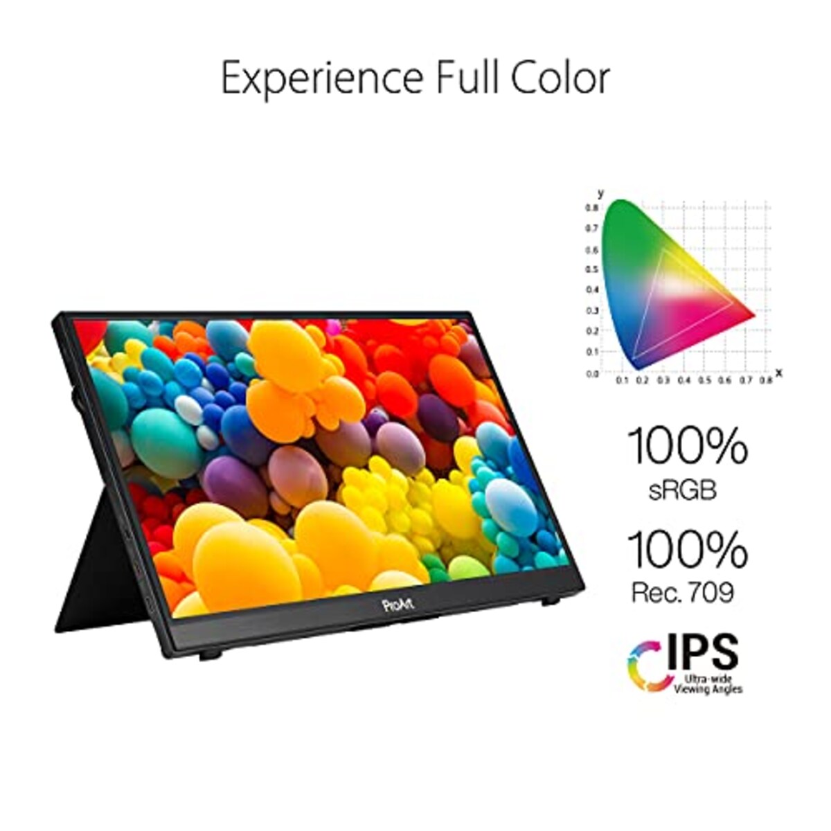 Monitor Portatil Asus Proart 14 FHD, SRGB, 5ms, USB-C, Micro HDMI