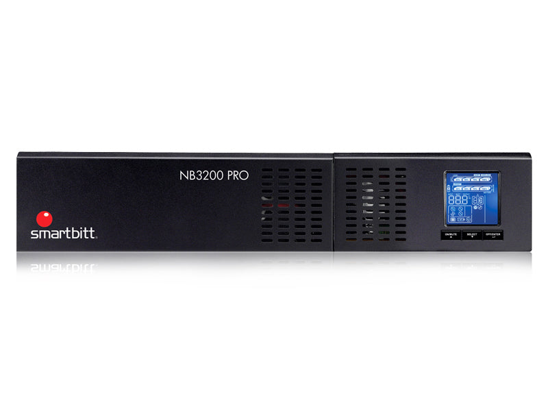 UPS Smartbitt SBNB3200PROII, 3200 VA/2700 Watts, Interactivo, Torre / Rack 2U, 120 V (configurable), Slot SNMP, 7 contactos 7 (6 NEMA 5-15R; 1 NEMA L5-30R)