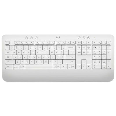 Teclado inalámbrico Logitech Signature K650 con reposamanos, Blanco, Español