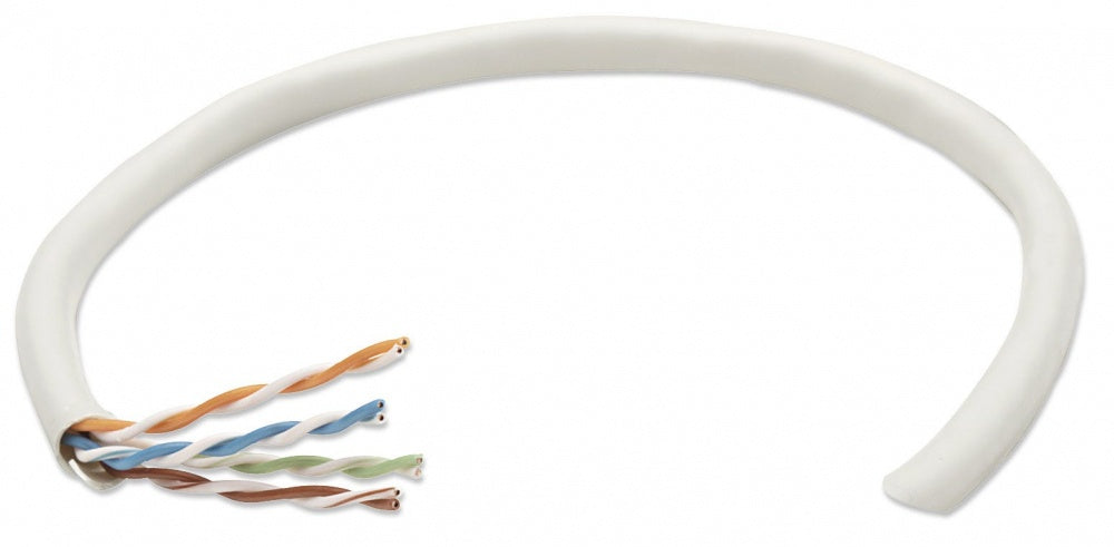 Bobina Intellinet CAT 5e, CCA, UTP, 305m, solida gris