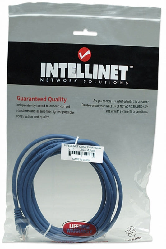 Cable de red Patch Categoría 5e RJ45 1.0 metros (3 pies) color azul