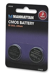Pila cmos Manhattan CR2032 2 piezas litio
