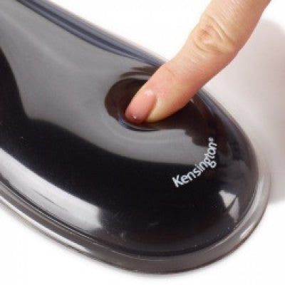 Almohadilla descansa muñecas para teclado Duo Gel P5114 Kensington, Rojo/Negro