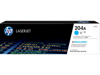 Tóner HP 204A Cian CF511A | Original para HP Color LaserJet Pro MFP M180 Printer series, HP Color HP LaserJet Pro M154