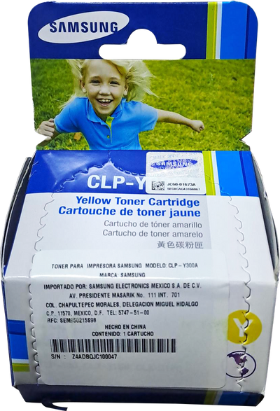 CLP-Y300A Cartucho de tóner SAMSUNG Amarillo Original (ÚLTIMAS SIETE PIEZAS)