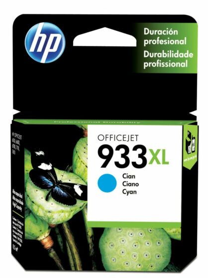 CN054AL Cartucho de Tinta HP 933XL Cian Original - Fecha de empaque 2020