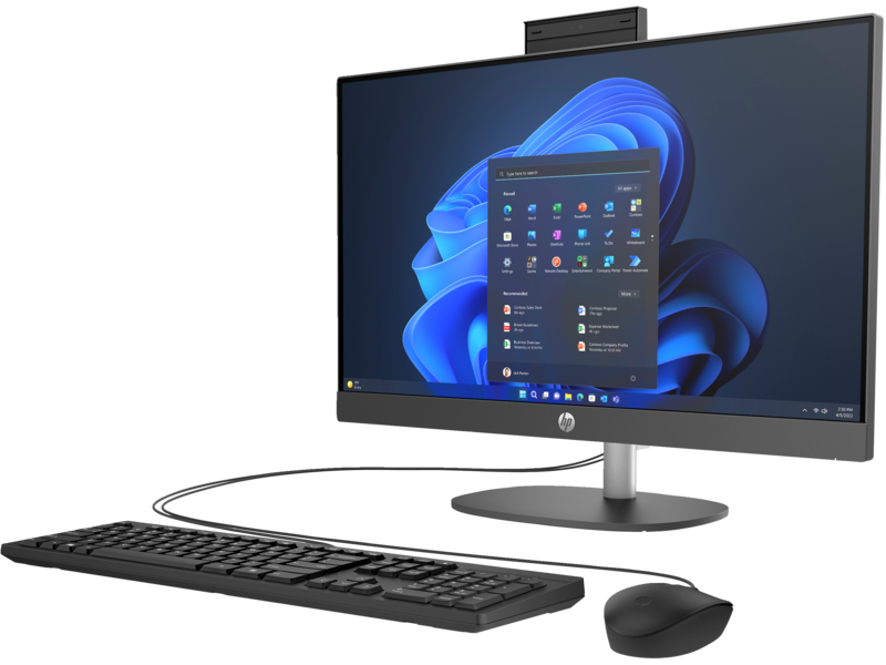 Computadora Todo en Uno HP 245 G10, AMD Ryzen 5-7520U, RAM 8GB, 256GB SSD, Windows 11 Pro