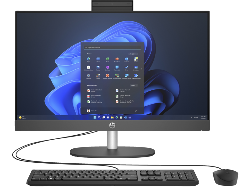 Computadora Todo en Uno HP 245 G10, AMD Ryzen 5-7520U, RAM 8GB, 256GB SSD, Windows 11 Pro