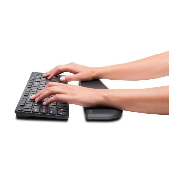 Almohadilla descansa muñecas para teclado K52800WW Kensington, 43 x 1 x 10cm, Negro