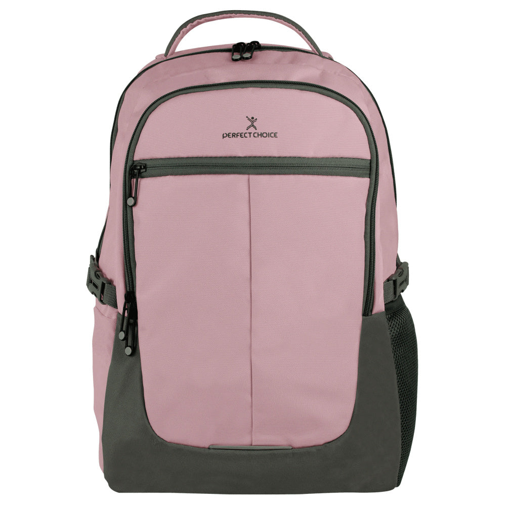 Mochila Vagary Perfect Choice, Para laptop de 15.6", Rosa/Gris