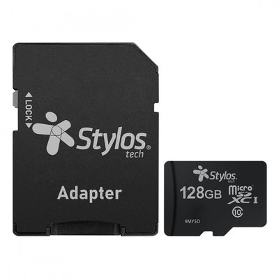 Memoria Stylos MicroSD 8GB Clase 10 con adaptador Negro