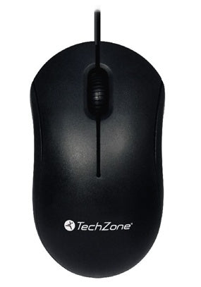 Mouse óptico TZMOU01 Techzone, Alámbrico, USB
