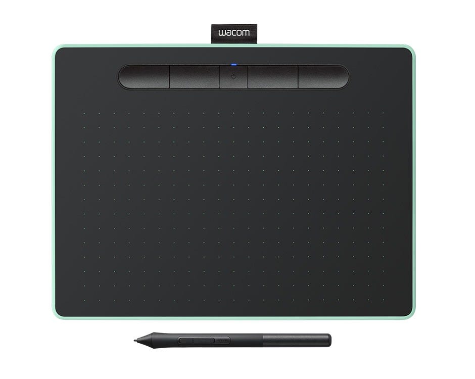 Tableta Intuos Wacom creative pen medium Bluetooth, color Pistacho