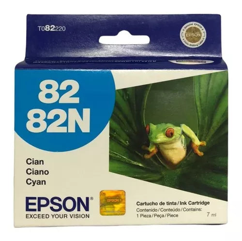 T082220-AL - Cartucho Epson 82N Cian - Fecha de empaque 2020