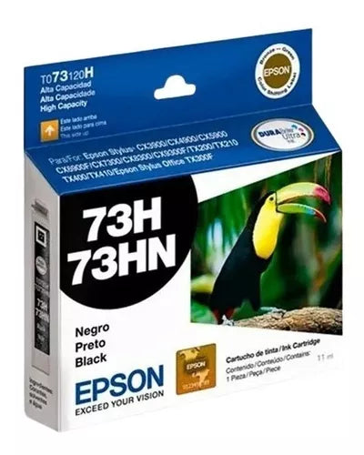 T073120H-AL Cartucho Negro Epson 73 - Fecha de empaque 2019