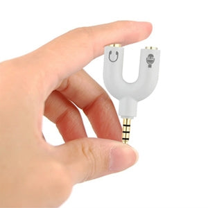 BROBOTIX ADAPTADOR STEREO INY A 3.5 DUALADAP HEMBRA BLANCO BROBOTIX