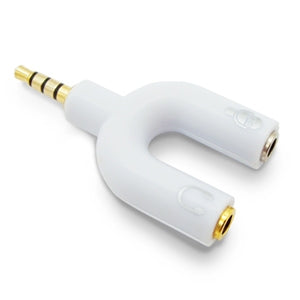 BROBOTIX ADAPTADOR STEREO INY A 3.5 DUALADAP HEMBRA BLANCO BROBOTIX