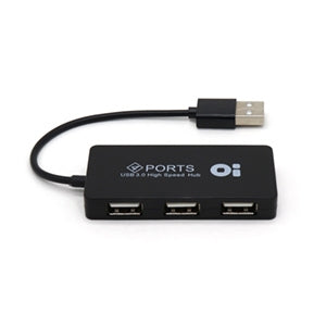 BROBOTIX HUB USB V2.0 4 PUERTOS BROBOTIXPERP BASICO NEGRO