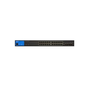 LINKSYS SWITCH 24-PORT MANAGED POE GE SWITCH 4PERP 10G SFP 410W TAA