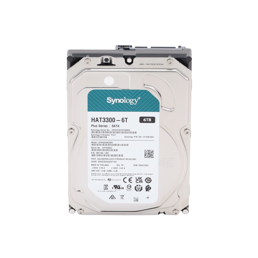 Disco duro Synology HAT33006T, 6TB, Para NAS