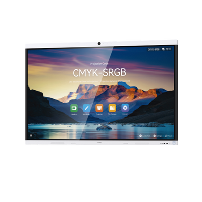 Pantalla interactiva Huawei IdeaHub B3, 75", 4K UHD, Harmony, Wi-Fi 6, Seguimiento de Voz, BYOM, Administración desde la Nube Gratis, blanco Jade