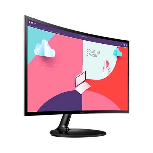 Monitor Curvo de 27" Essential con Protección Ocular color Negro