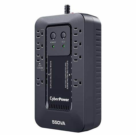 UPS Standby CyberPower EC550G, 550VA/330W, Compacto, 8 Horas de recarga, 2 Minutos Stand-by, 120V AC Entrada y Salida