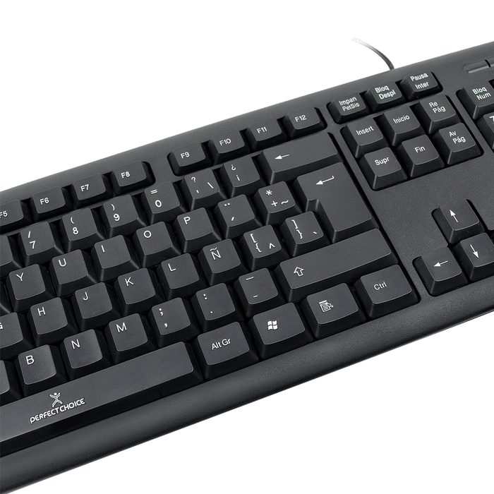 Teclado Perfect Choice resistente a derrames