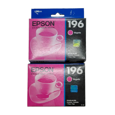 T196320-AL Cartucho de Tinta Magenta Epson T196 - Fecha de empaque 2022