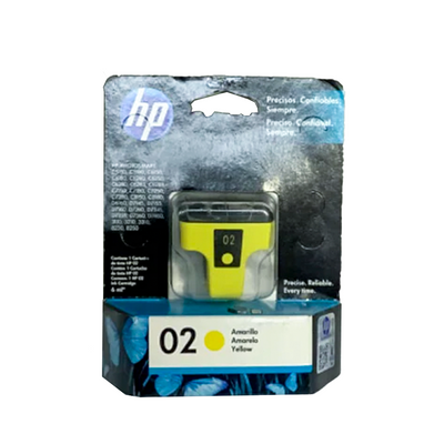 C8773WL Cartucho de tinta HP 02 Amarillo Original - Fecha de empaque 2017