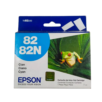 T082220-AL - Cartucho Epson 82N Cian - Fecha de empaque 2020