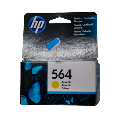 CB320WL Cartucho de Tinta HP 564 Amarilla Original - Fecha de empaque 2021