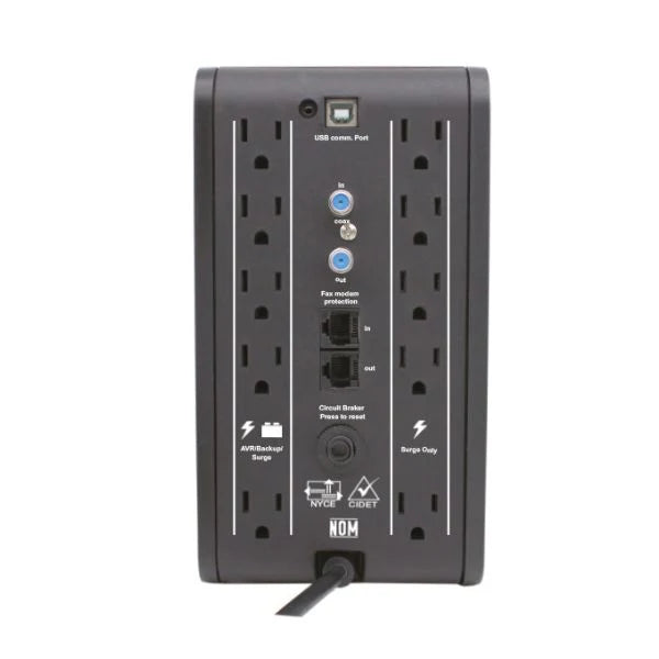No-Break RU-SMART 1010, 1000 VA, 500 Watts, 10 contactos tipo NEMA5-15R